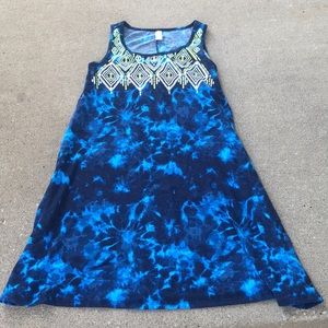 Justice tie-dye shift dress Size 16